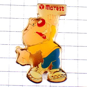 ピンバッジ・ビーバーくん男の子カフェテリア店