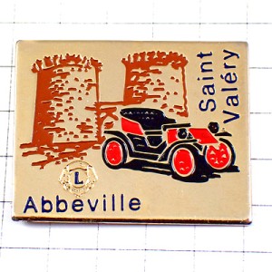 ピンバッジ・アンティークのオープンカー車アブヴィル城塞ライオンズクラブＬ