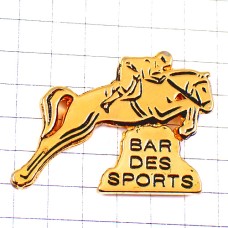 ピンバッジ・競馬ゴールド金色ジョッキー騎手スポーツバー