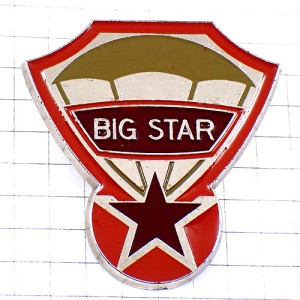 ピンバッジ・ビッグスター星パラシュート落下傘部隊 BIG-STAR
