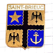 ブローチ・星やイカリ錨の紋章ブルターニュ地方サン＝ブリュー司教区 SAINT-BRIEUX FRANCE