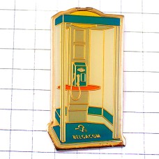 ピンバッジ・電話ボックス青い電話機ベルギー