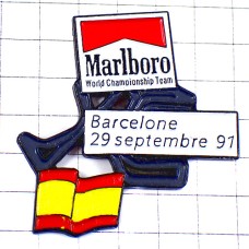 ピンバッジ・バルセロナF1サーキット車スペイン国旗レース場 MARLBORO CIRCUIT BARCELONA SPAIN FLAG