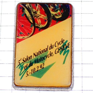 お買得ピンバッジ・ピンズ・自転車とバイク二輪オートバイ車輪スイスのジュネーブ