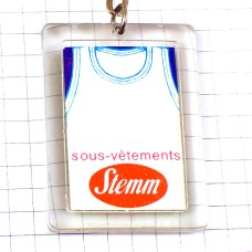 キーホルダー・白いシャツ下着アルファベットＥ STEMM FRANCE