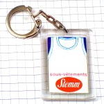 キーホルダー・白いシャツ下着アルファベットＥ STEMM FRANCE