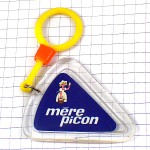 キーホルダー・メールピコン女の子モルバン画チーズ会社 CHEESE MERE-PICON HERVE-MORVAN AFFICHISTE FRANCE