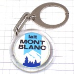 キーホルダー・モンブラン赤い花ミルク牛乳一杯スプーン MONT-BLANC LURSO SWISS