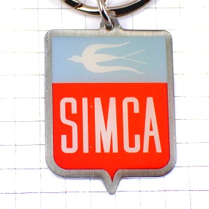キーホルダー・シムカ車ツバメ燕 SIMCA FRANCE