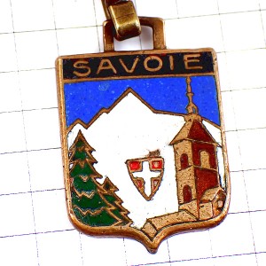 キーホルダー・モンブラン雪山アルプス紋章サヴォワ県 SAVOIE ALPS MOUNTAIN FRANCE