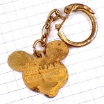 キーホルダー・ミッキーマウス金色ディズニー笑顔 DISNEY MICKEY