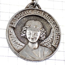 キーホルダー・ランスの天使シャンパーニュ酒シルバー銀色エンジェル CHAMPAGNE HENRI-ABELE REIMS FRANCE
