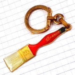 キーホルダー・ペンキの刷毛ツール工具