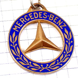 キーホルダー・メルセデスベンツ車エンブレム青ロゴ MERCEDES-BENZ GERMANY