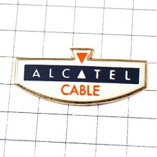 ピンバッジ・アルカテル電話会社ケーブル三角 ALCATEL CABLE NEXANS FRANCE