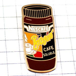 ピンバッジ・コーヒー珈琲ネスカフェの瓶 COFFEE NESTLE NESCAFE BRASERO SWISS