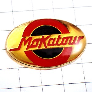 ピンバッジ・コーヒー珈琲マカトゥール楕円 CAFE MOKATOR