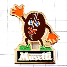 ピンバッジ・コーヒー豆くん珈琲ムセッティ社