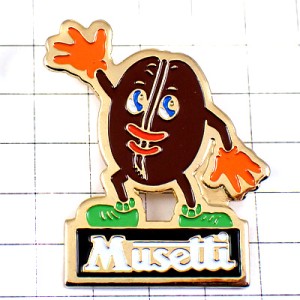 ピンバッジ・コーヒー豆くん珈琲ムセッティ社