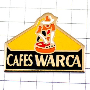 ピンバッジ・コーヒー作り珈琲カフェ農園 CAFES-WARCA FRANCE