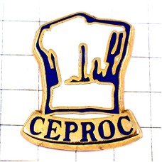 ピンバッジ・シェフ料理人コックさんの帽子 CEPROC FRANCE