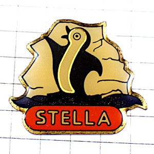 ピンバッジ・ペンギンのビール酒ベルギーステラ社 STELLA BELGIUM