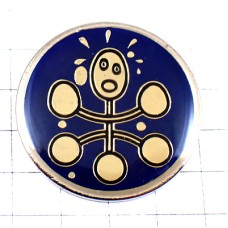 ピンバッジ・汗をかく人