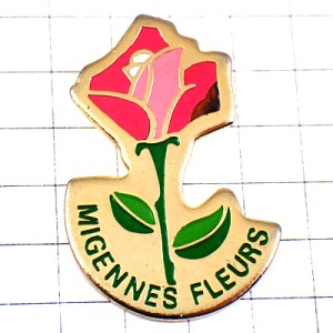 ピンバッジ・バラ薔薇の花ローズ