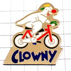 ピンバッジ・自転車に乗るピエロ道化師 CLOWNY CLOWN FRANCE ピンバッジ・自転車に乗るピエロ道化師 CLOWNY CLOWN FRANCE