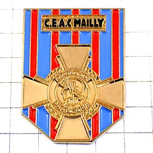 ピンバッジ・フランス軍ミリタリー金色の十字