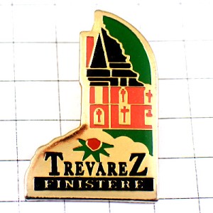 ピンバッジ・トレヴァレス城ブルターニュ地方 TREVAREZ BRETAGNE FRANCE
