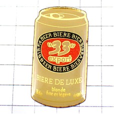 ピンバッジ・３３ビール缶ベトナム酒 33EXPORT HEINEKEN BEER