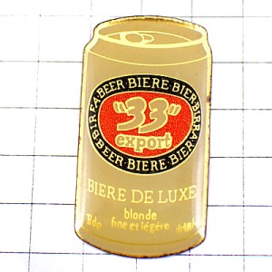 ピンバッジ・３３ビール缶ベトナム酒 33EXPORT HEINEKEN BEER