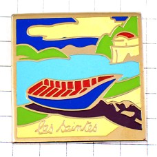 ピンバッジ・船ボート小舟と湖レサント諸島 CARAIBES LES-SAINTES ISLAND GUADELOUPE FRANCE