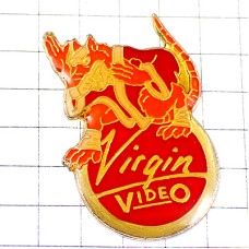 ピンバッジ・老師のネズミ鼠ミュータントタートルズ漫画映画ヴァージンメガストア SPLINTER RAT VIRGIN-VIDEO