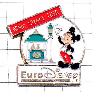 ピンバッジ・ミッキーマウス鉄道ユーロディズニーメインストリート/USA EURODISNEY MAIN-STREET-USA MICKEY