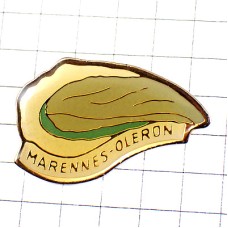 ピンバッジ・カキ牡蠣オイスター貝オレロン島 MARENNES OYSTER OLERON ISLAND FRANCE