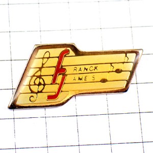 ピンバッジ・ト音記号ミュージック音楽楽譜