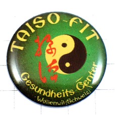 ピンバッジ・陰陽道タオイズム太極マーク TAISO-FIT GERMANY