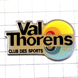 ピンバッジ・スキー場ヴァルトラン虹色アルプス山脈 VAL-THORENS FRANCE