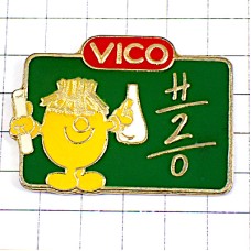 ピンバッジ・フラスコ試験管で化学の授業ポテトチップスくん H2O CHEMISTRY TEATCHER