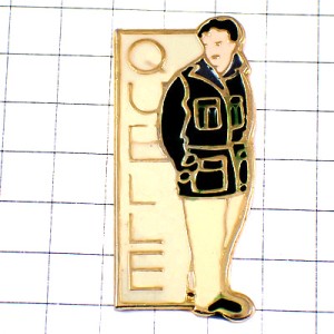 ピンバッジ・冬物ジャケットを着た男 QUELLE GERMANY