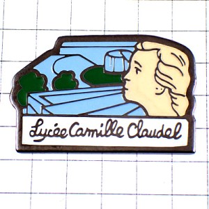 ピンバッジ・カミーユクローデル彫刻の横顔リセ高校 CAMILLE-CLAUDEL AUGUSTE-RODIN FRANCE
