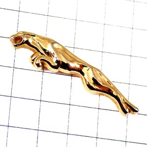 ピンバッジ・ジャガー車エンブレム金色ゴールド豹 JAGUAR ENGLAND