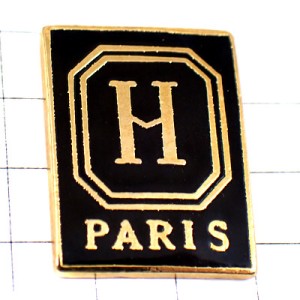 ピンバッジ・アルファベットＨパリ文字 PARIS FRANCE