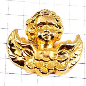 ピンバッジ・エンジェル金色の天使ゴールド CAPRICE-DES-DIEUX ANGEL FRANCE