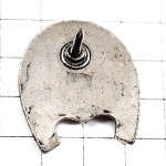 ピンバッジ・馬の蹄鉄シルバー銀色