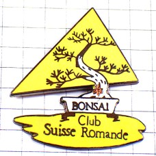 ピンバッジ・ボンサイ盆栽クラブ黄色 BONSAI BONSAI-CLUB SUISSE SWISS ピンバッジ・ボンサイ盆栽クラブ黄色 BONSAI BONSAI-CLUB SUISSE SWISS