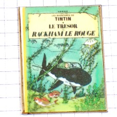 ピンバッジ・タンタン漫画『レッド・ラッカムの宝』宇宙ロケット LE-TRESOR-DE-RACKHAM-LE-ROUGE TINTIN