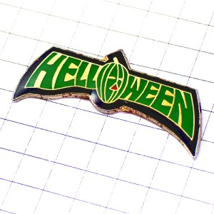 ピンバッジ・ハロウィーン緑カボチャお化け南瓜ハロウィン HELLOWEEN USA